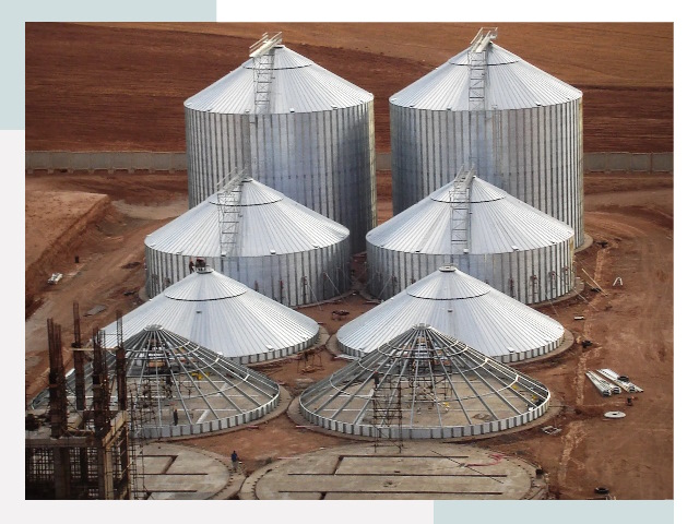 Строительство зерновых силосов в Армавире