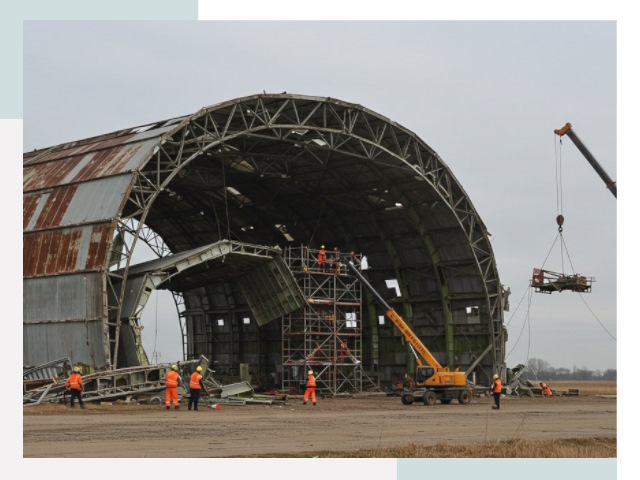 Демонтаж ангаров в Армавире