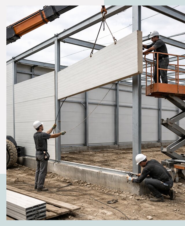 Строительство складов из сэндвич панелей в Армавире под ключ